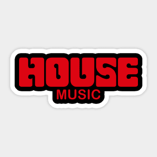 House Music EDM DJ Festival Sticker